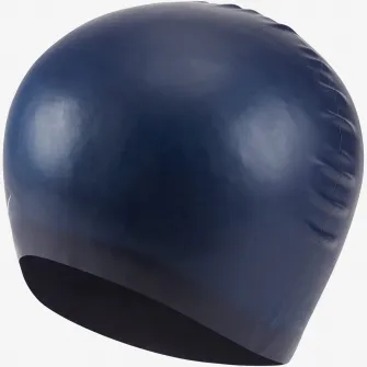 Casca inot Nike Solid Silicone, unisex, albastru