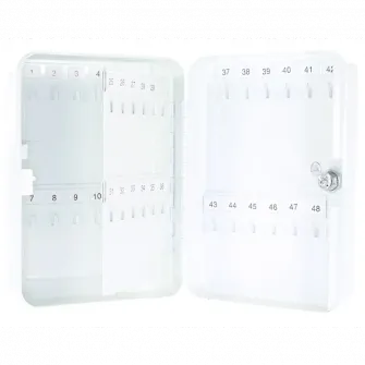 Caseta pentru 48 chei Rottner TS 48, otel, 48 carlige, inchidere butuc cilindric, Gri
