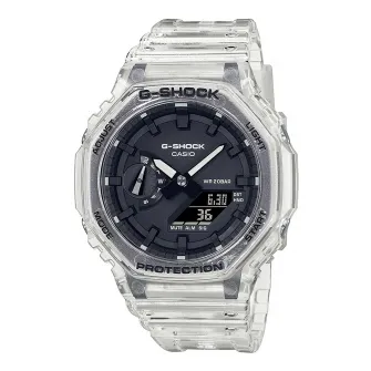 Casio, Ceas analog-digital cu o curea din rasina G-Shock, Transparent