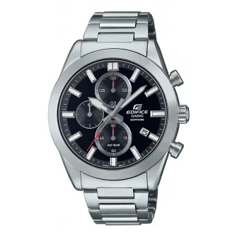 Casio, Ceas cronograf de otel inoxidabil, Argintiu