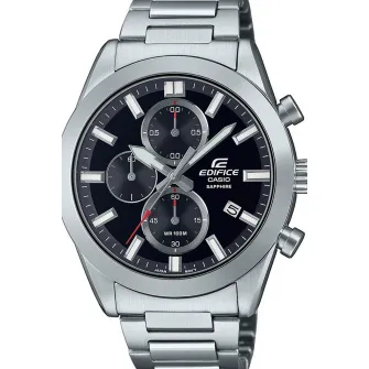 Casio, Ceas cronograf de otel inoxidabil, Argintiu