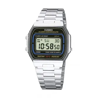 Casio, цифровые часы, с металлическим браслетом