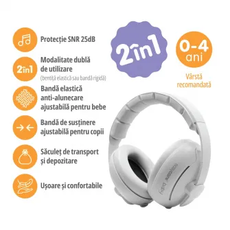 Casti antifonice pentru bebelusi si copii Easycare Baby, 0-4 ani