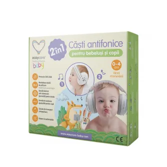 Casti antifonice pentru bebelusi si copii Easycare Baby, 0-4 ani