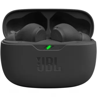 Casti audio in-ear JBL Wave Beam, True Wireless, Bluetooth, Deep Bass, Negru