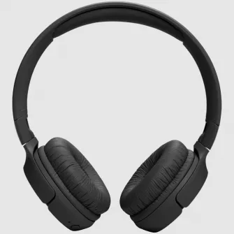 Casti audio wireless on-ear JBL Tune 520BT, JBL Pure Bass Sound, Bluetooth 5.3, Conexiune multi-point, Asistent vocal, Negru