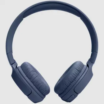 Casti audio wireless on-ear JBL Tune 520BT, JBL Pure Bass Sound, Bluetooth 5.3, Conexiune multi-point, Asistent vocal, Albastru