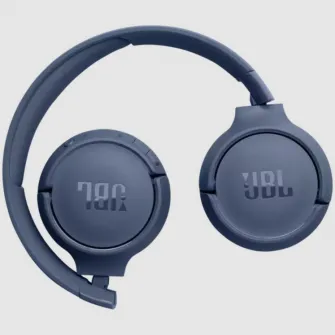 Casti audio wireless on-ear JBL Tune 520BT, JBL Pure Bass Sound, Bluetooth 5.3, Conexiune multi-point, Asistent vocal, Albastru