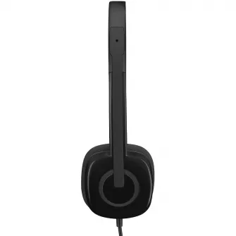 Casti cu microfon Logitech H151, Negru