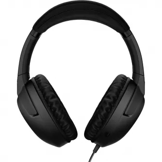 Casti gaming ASUS ROG Strix GO, microfon AI pentru anularea zgomotului, difuzoare ASUS Essence 40mm, multiplatforma, USB-C/USB 2.0, pliabile, Negru