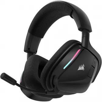 Casti gaming Corsair Void v2, 2.4GHz Wireless - Bluetooth - Dolby Atmos, compatibile PC/Mac/PS4/PS5/Switch, fast charging, Negru