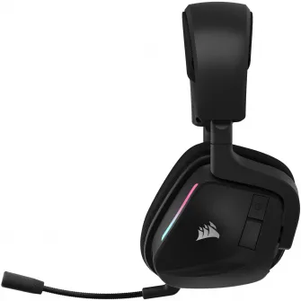 Casti gaming Corsair Void v2, 2.4GHz Wireless - Bluetooth - Dolby Atmos, compatibile PC/Mac/PS4/PS5/Switch, fast charging, Negru