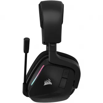 Casti gaming Corsair Void v2, 2.4GHz Wireless - Bluetooth - Dolby Atmos, compatibile PC/Mac/PS4/PS5/Switch, fast charging, Negru