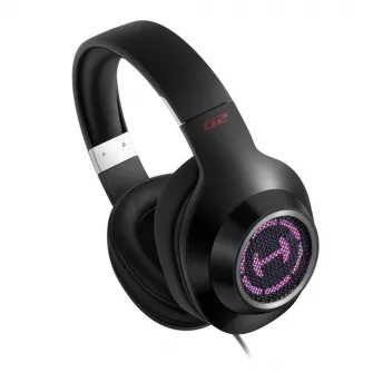 Casti gaming Edifier G2 II, surround virtual 7.1, iluminare RGB, butoane control pe fir, microfon omnidirectional detasabil, USB, Negru