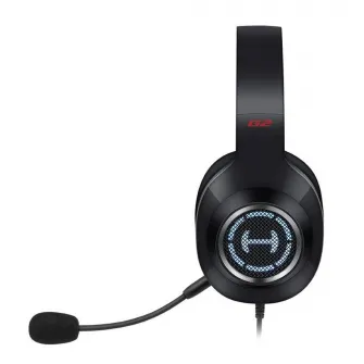Casti gaming Edifier G2 II, surround virtual 7.1, iluminare RGB, butoane control pe fir, microfon omnidirectional detasabil, USB, Negru