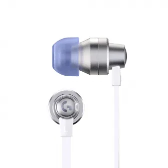Casti gaming in-ear Logitech G333, Alb