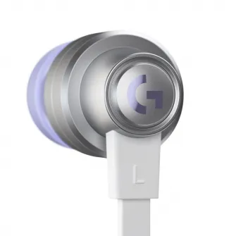 Casti gaming in-ear Logitech G333, Alb