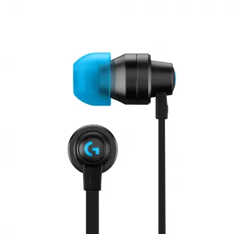 Casti gaming in-ear Logitech G333, Negru