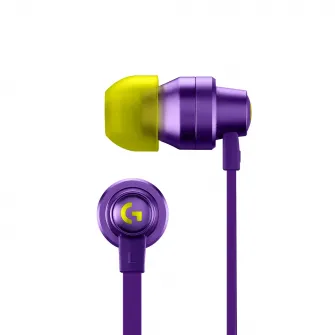 Casti gaming in-ear Logitech G333, Violet