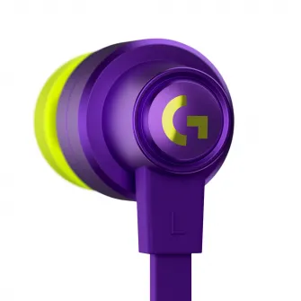 Casti gaming in-ear Logitech G333, Violet