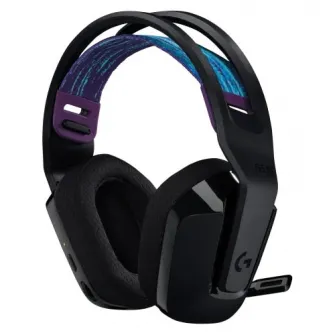 Casti gaming Logitech G535 Lightspeed, Wireless, Negru
