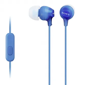 Casti In-Ear Sony MDR-EX15APLI, Cu fir, Microfon, Albastru