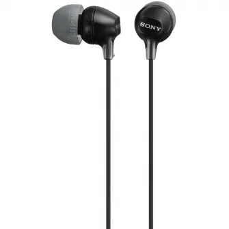 Casti In-Ear Sony MDR-EX15LPB, Cu fir, Negru