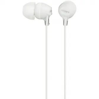 Casti In-Ear Sony MDR-EX15LPW, Cu fir, Alb