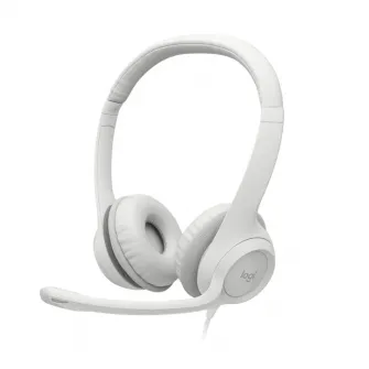 Casti Logitech H390, USB, Off-White