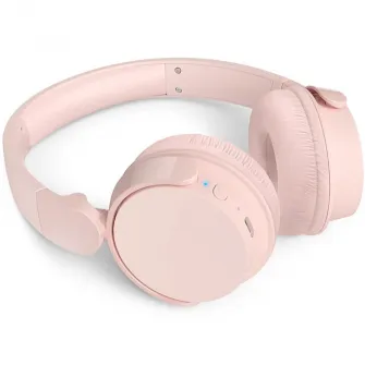 Casti On-Ear Philips TAH4209PK/00, Wireless, Bluetooth, Microfon, Autonomie 55 ore, Roz