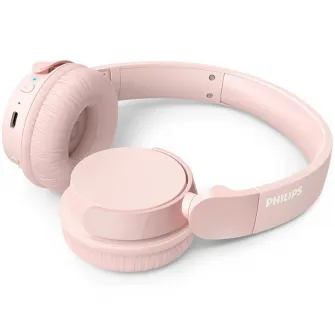 Casti On-Ear Philips TAH4209PK/00, Wireless, Bluetooth, Microfon, Autonomie 55 ore, Roz