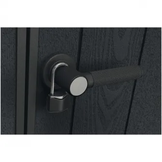 Casuta de gradina Keter Pent 11x7, 342 x 218 x 226cm, plastic DecoCoat, maro, usa dubla, ferestre
