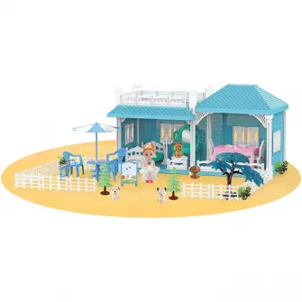 Casuta pentru papusi, Mappy Luxury Beach House, 2 camere, albastru