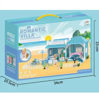 Casuta pentru papusi, Mappy Luxury Beach House, 2 camere, albastru