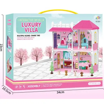 Casuta pentru papusi, Mappy Luxury Villa, 2 etaje