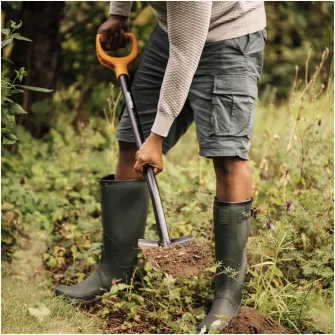 Cazma metalica ascutita Fiskars Solid 1066716, 117 cm lungime, 18 cm latime, 1.85 kg