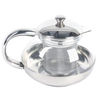 Ceainic din sticla cu infuzor, Ambition Lux, 1 l