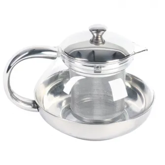 Ceainic sticla cu infuzor Ambition, 0.8 L, Lux