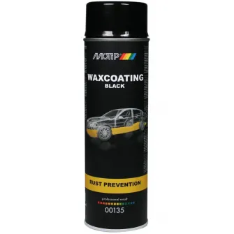 Ceara anticoroziva pentru caroserie neagra Motip Waxcoating, 500ml