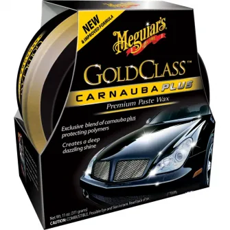 Ceara auto pasta cu burete aplicator Meguiars, 311g, Gold Class Carnauba Plus Premium Paste Car Wax EU