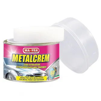 Ceara extra-lucioasa pentru vopsea metalizata MA-FRA Metal Crem, 250 ml