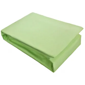 Cearceaf cu elastic Home Still, bumbac jersey, 140x200 cm, Verde