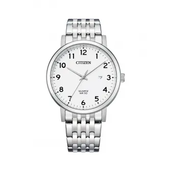Ceas barbatesc Citizen BI5070-57A, Quartz, 41mm, 5ATM, Argintiu
