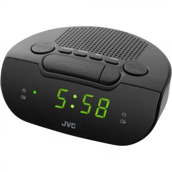 Ceas cu alarma JVC RA-E111B, negru