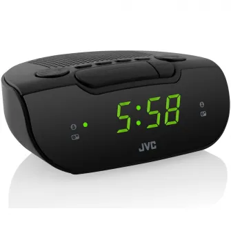 Ceas cu alarma JVC RA-E111B, negru
