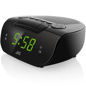 Ceas cu alarma JVC RA-E111B, negru