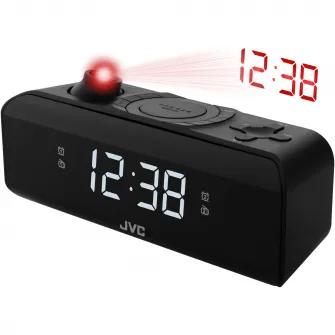 Ceas cu alarma JVC RA-E211B, negru