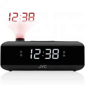 Ceas cu alarma JVC RA-E211B, negru