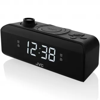 Ceas cu alarma JVC RA-E211B, negru