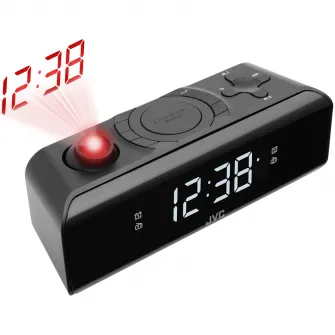Ceas cu alarma JVC RA-E211B, negru
